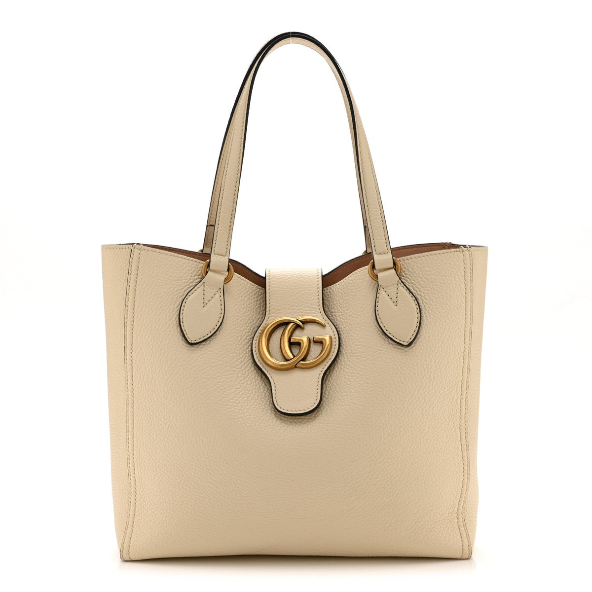 Small Calfskin Tote Bag - White