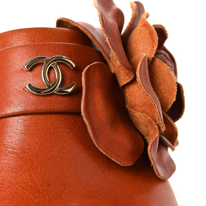Calfskin Handbag - Brown