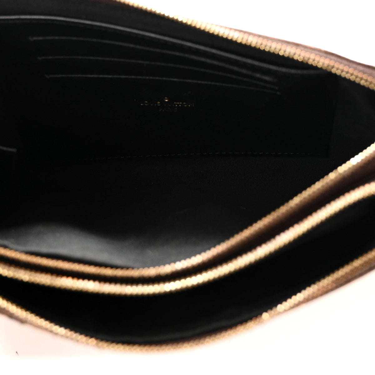 Reverse Monogram Giant Double Zip Pochet Handbag