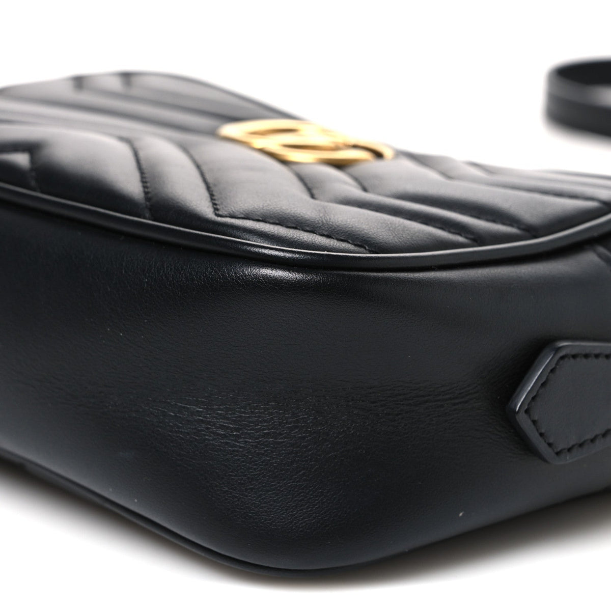 Mini Calfskin Shoulder Bag - Black