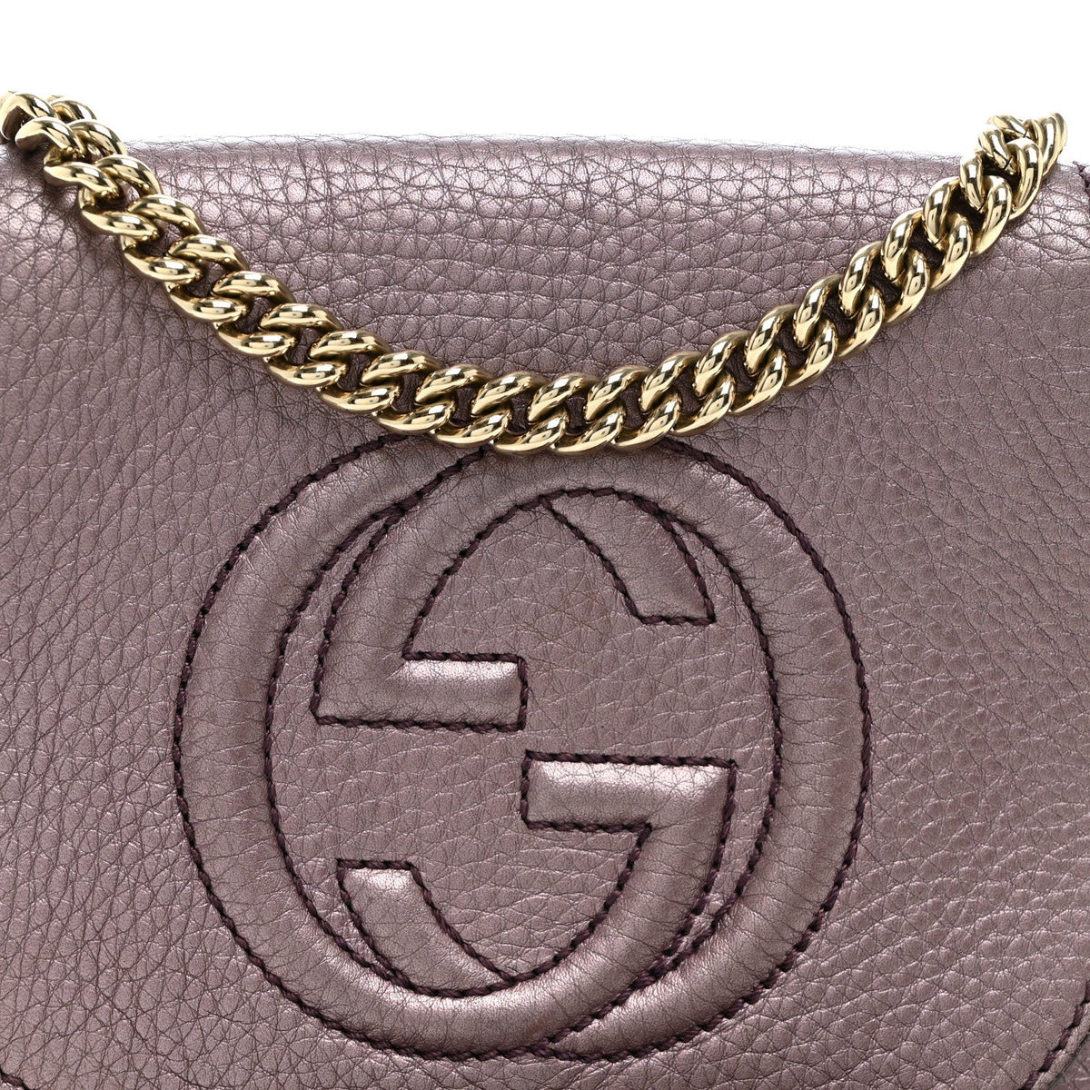 Small Calfskin Crossbody Bag - Purple