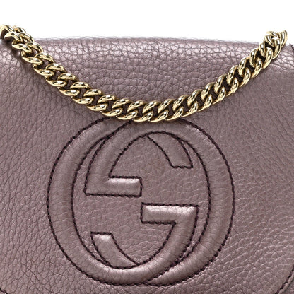 Small Calfskin Crossbody Bag - Purple