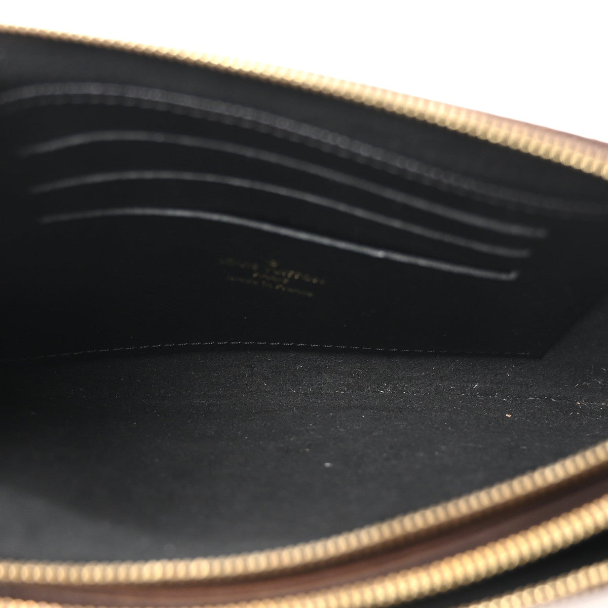 Reverse Monogram Giant Double Zip Pochet Handbag