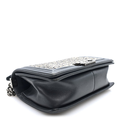 Medium Calfskin Flap Shoulder Bag - Grey