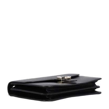 Calfskin Shoulder Bag - Black