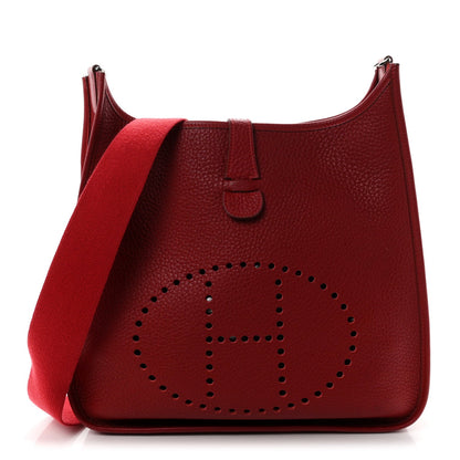 Taurillon Clemence Evelyne Ii Pm Rouge G Handbag