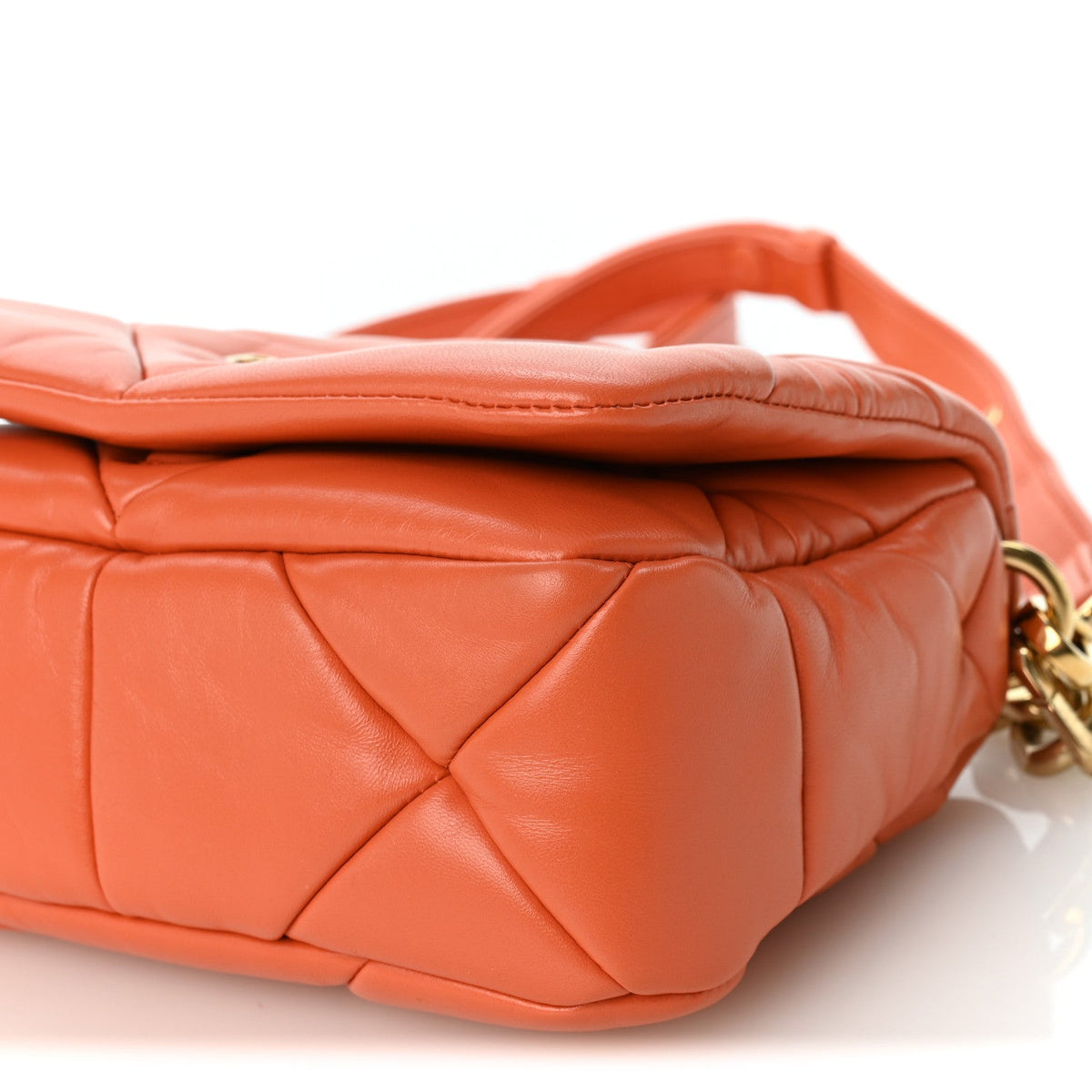 Small Quilted Nappa Flap Shoulder Bag