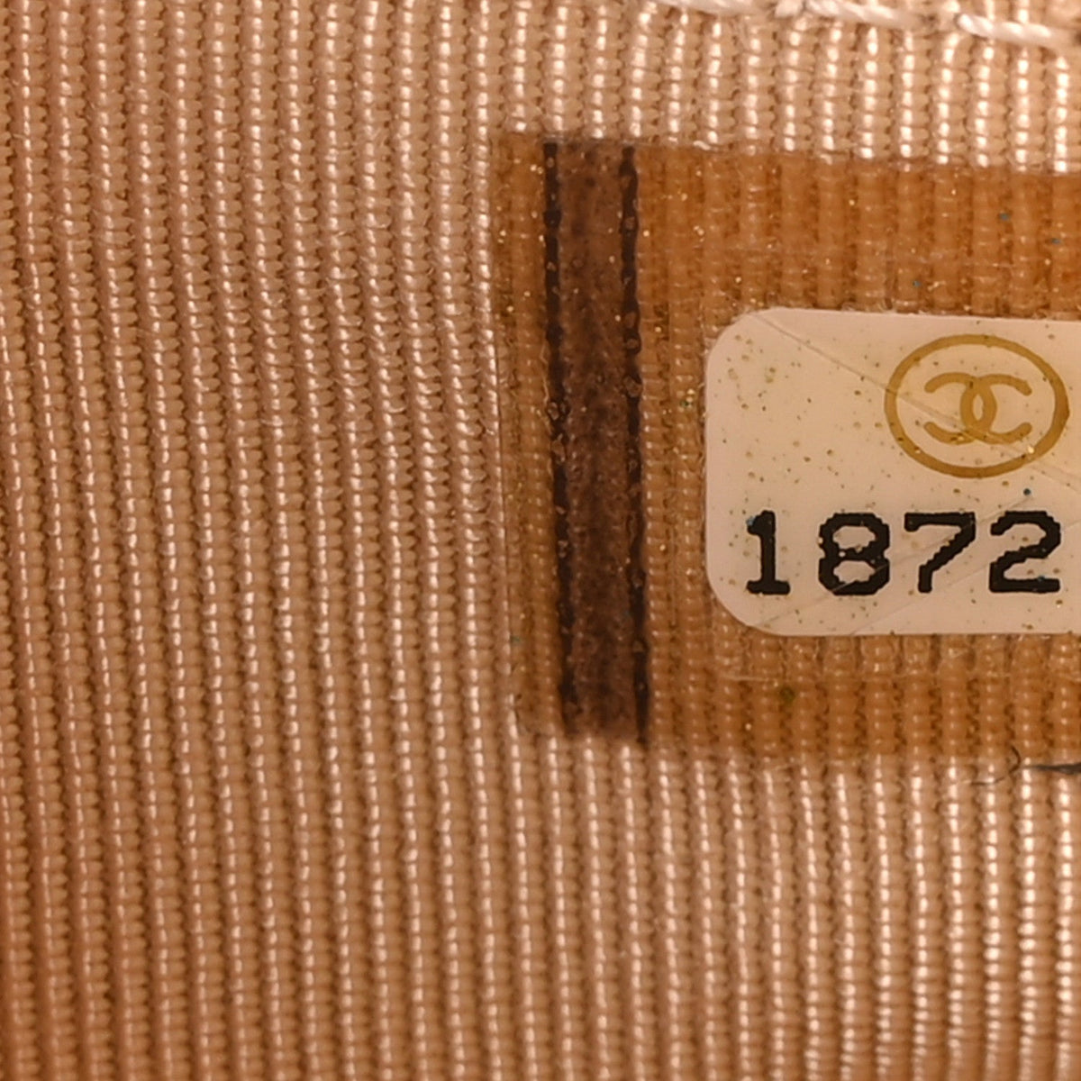 Quilted Caviar Wallet Bag - Beige