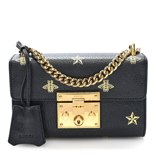 Small Calfskin Shoulder Bag - Black