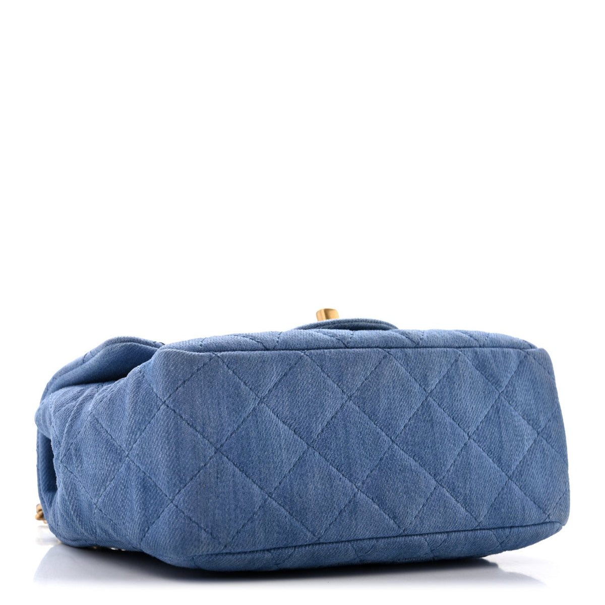 Mini Quilted Flap Shoulder Bag - Blue