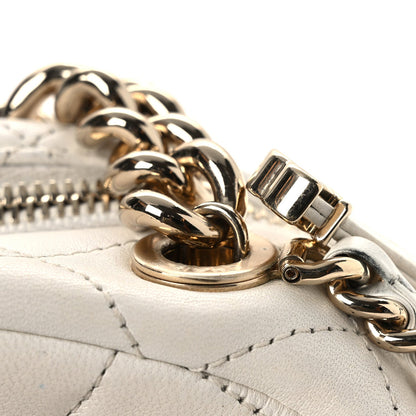 Quilted Lambskin Handbag - White