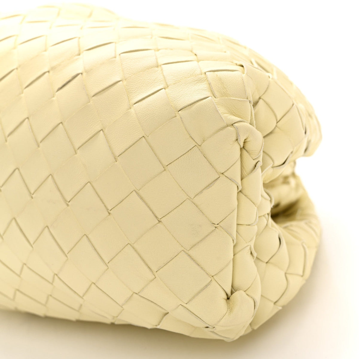 Maxi Nappa Clutch Bag - Cream