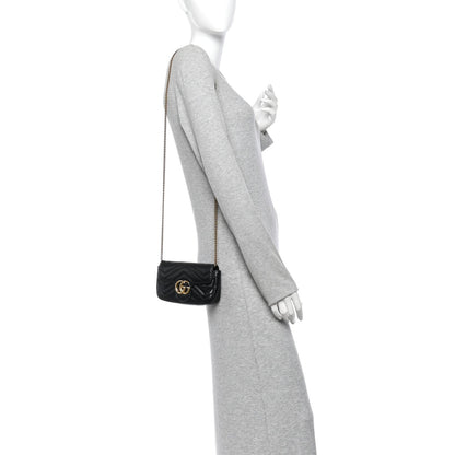 Mini Calfskin Shoulder Bag - Black