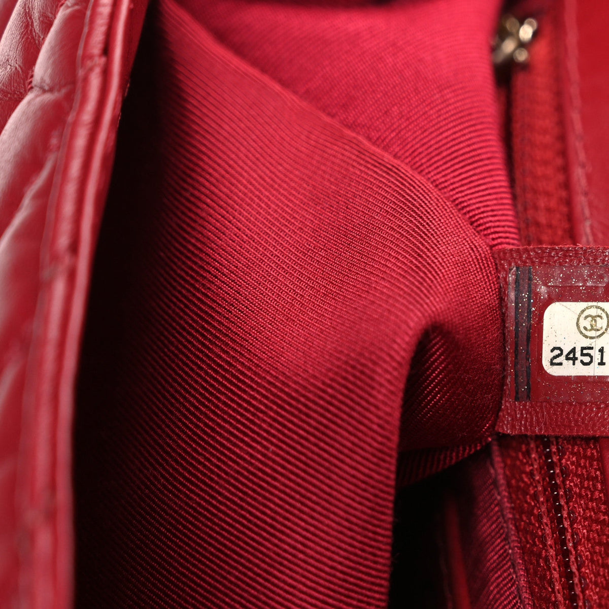Quilted Calfskin Flap Shoulder Bag - Red