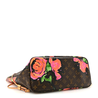 Monogram Roses Neverfull Mm Handbag