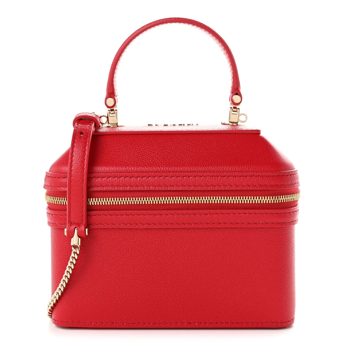 Calfskin Handbag - Red