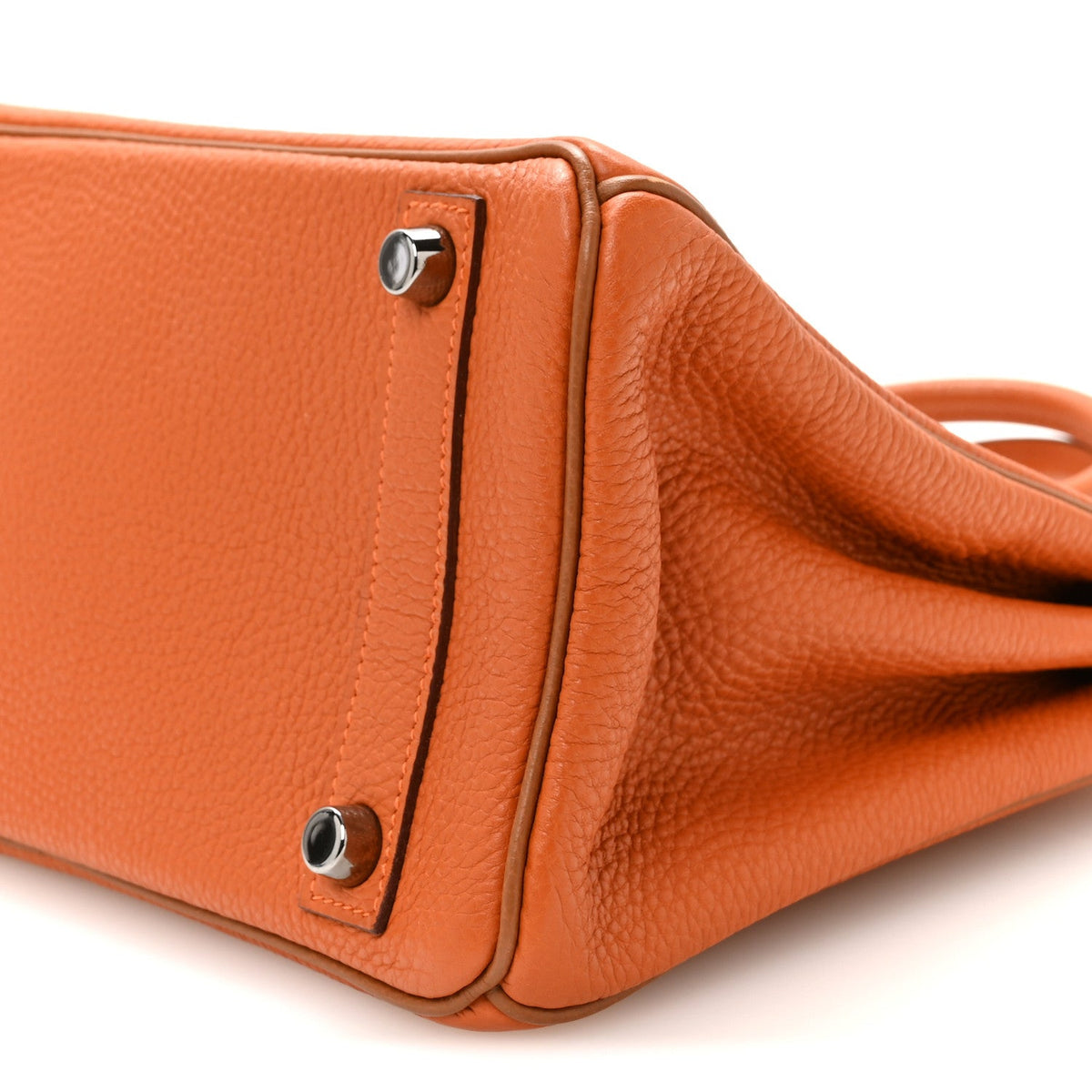 Togo Verso Birkin 25 Potiron Fauve Handbag