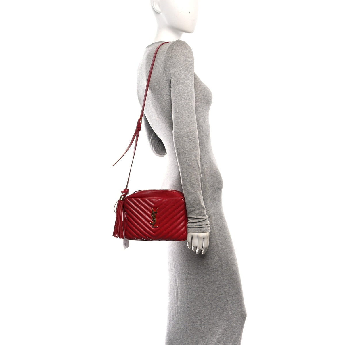 Calfskin Crossbody Bag - Red