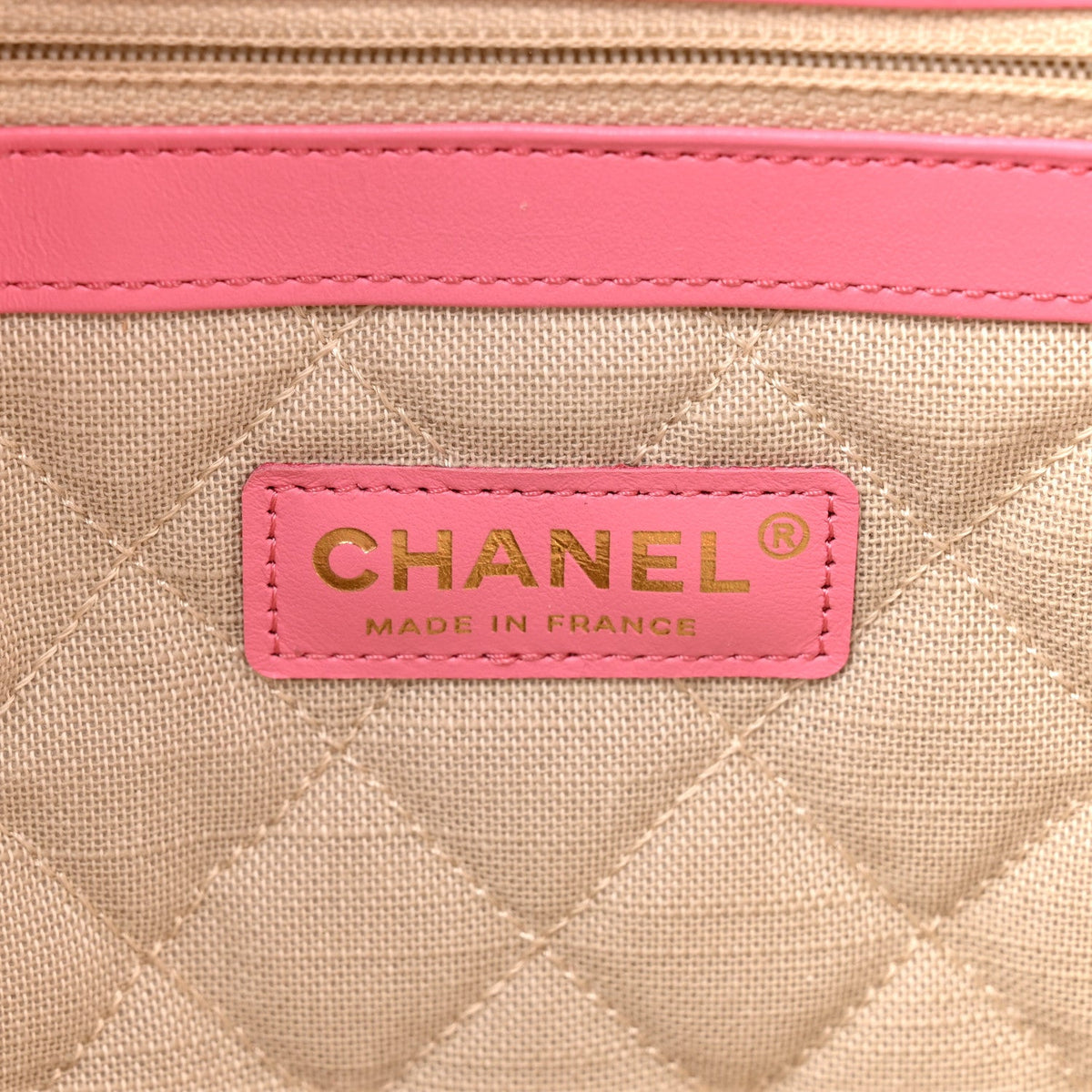 Small Calfskin Handbag - Beige