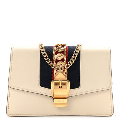 Mini Calfskin Shoulder Bag - White
