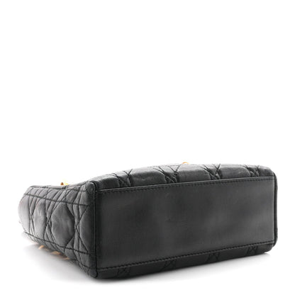 Mini Lambskin Handbag - Black