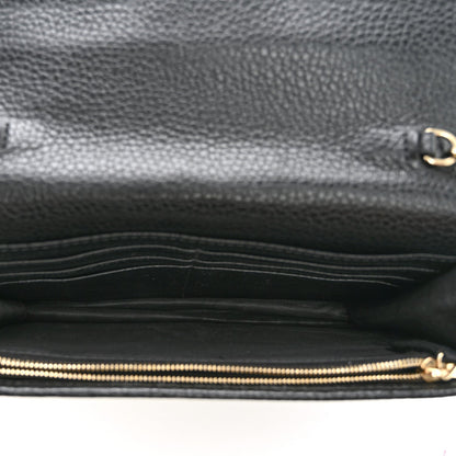 Calfskin Wallet Bag - Black