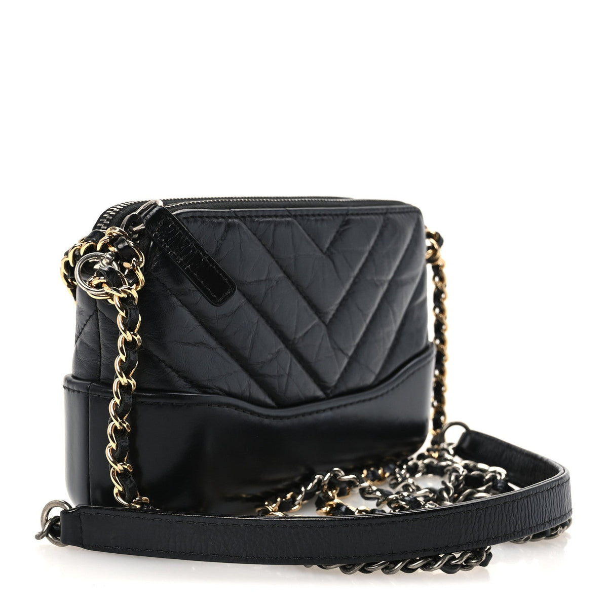 Small Quilted Calfskin Clutch Bag - Black