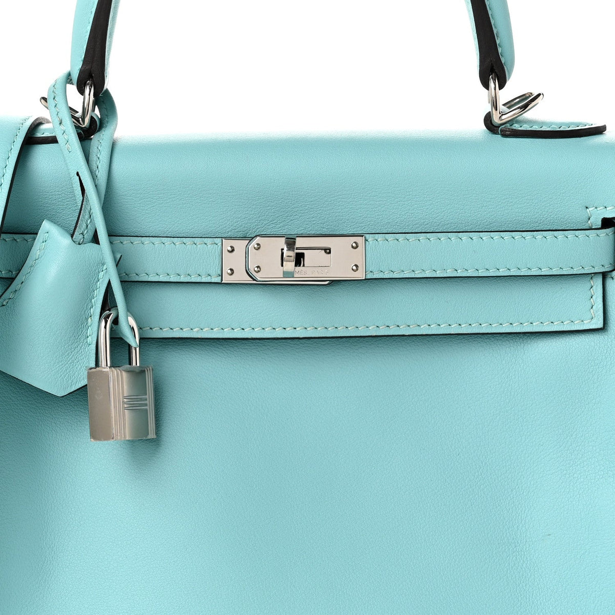Swift Kelly Retourne 25 Bleu Atoll Handbag