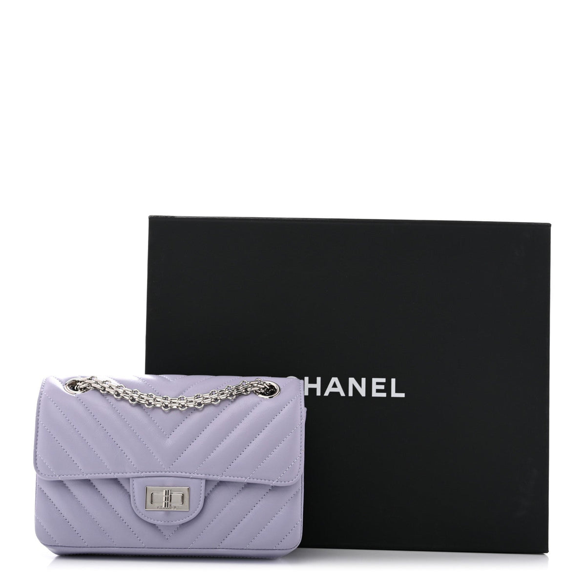 Mini Quilted Calfskin Flap Shoulder Bag - Purple