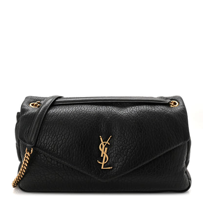 Large Lambskin Handbag - Black