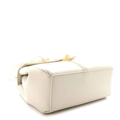 Mini Calfskin Handbag - White