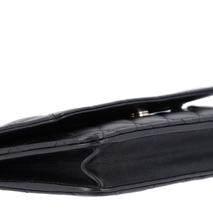 Quilted Lambskin Wallet Bag - Black