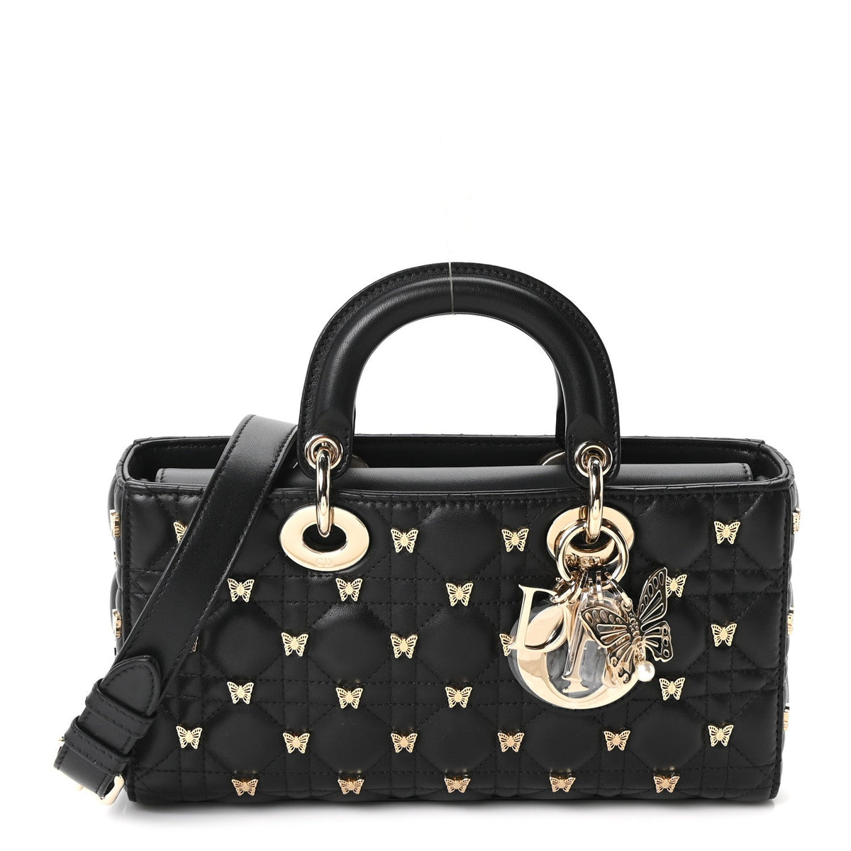 Lambskin Handbag - Black