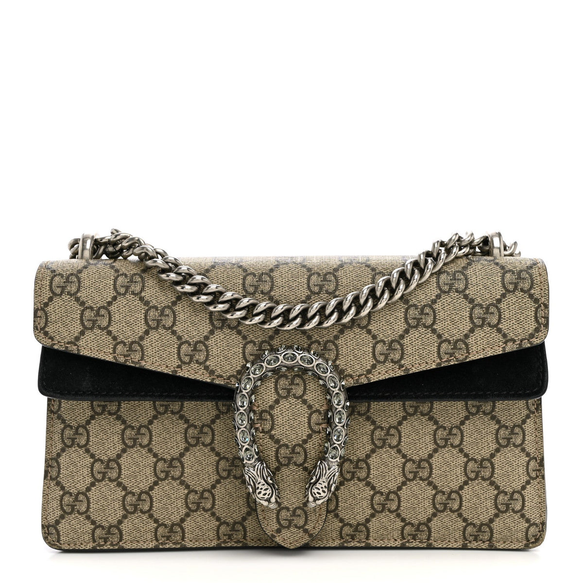 Small Suede Shoulder Bag - Beige