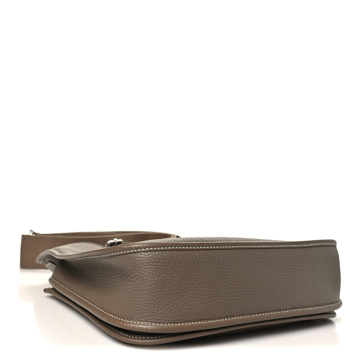 Taurillon Clemence Evelyne Iii Pm Etoupe Handbag