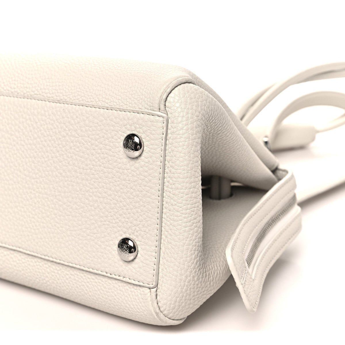 Small Calfskin Handbag - White