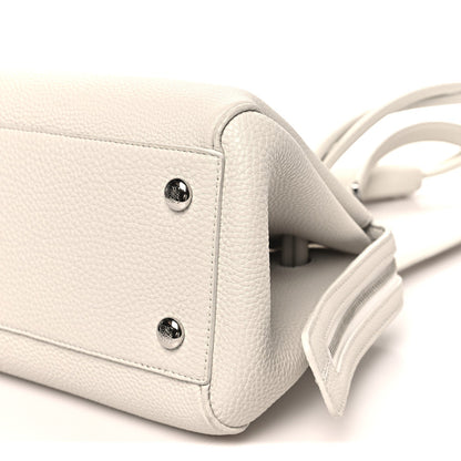 Small Calfskin Handbag - White