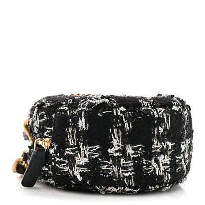 Quilted Clutch Bag - Black