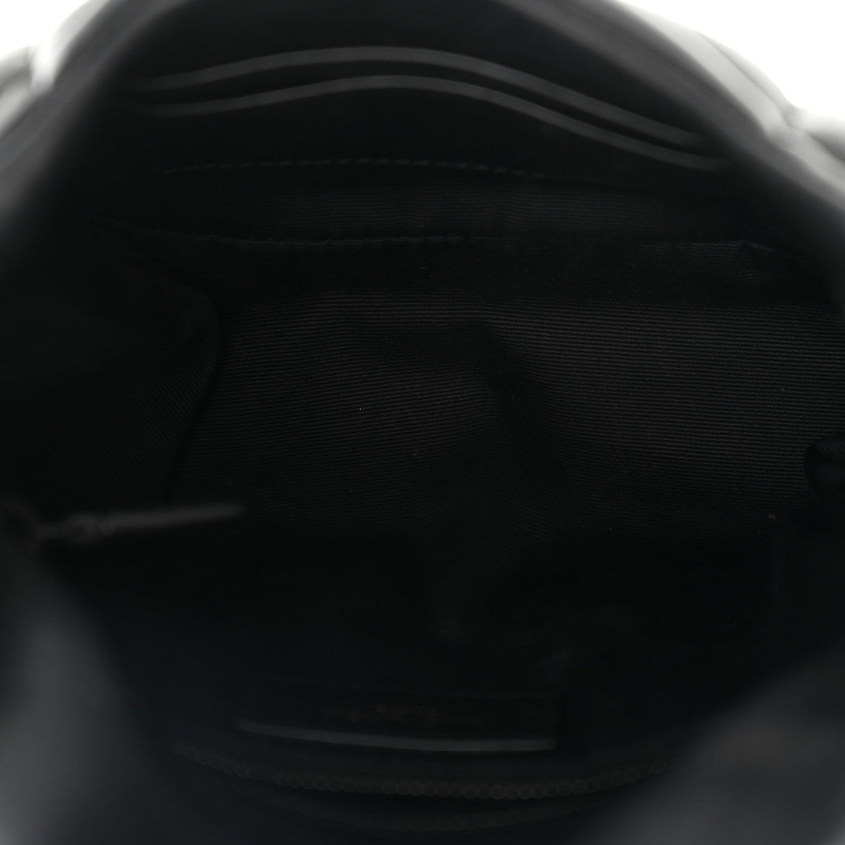 Quilted Lambskin Satchel Bag - Black