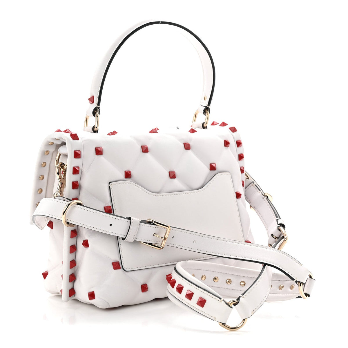 Lambskin Handbag - White