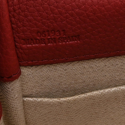 Mini Calfskin Shoulder Bag - Red
