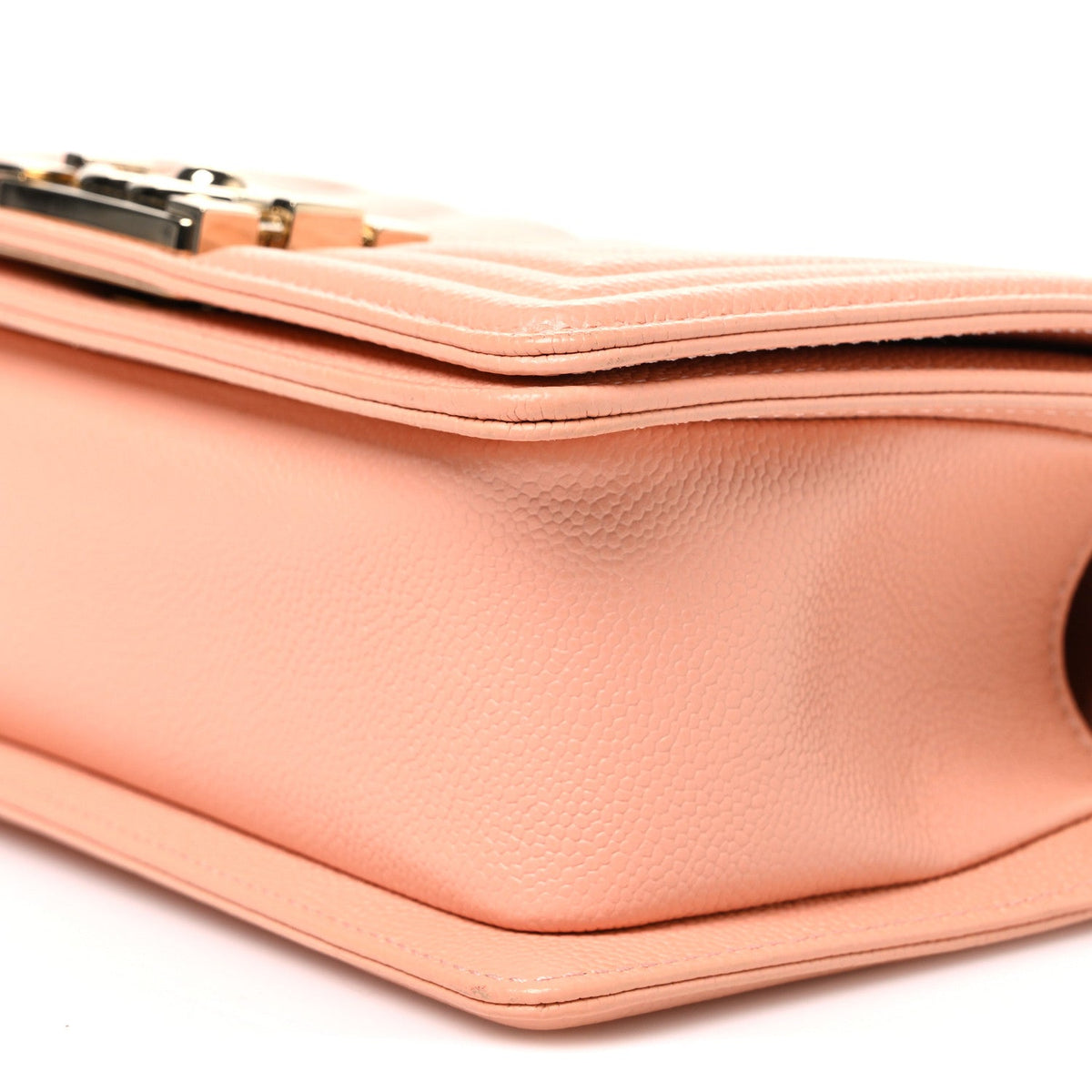 Small Quilted Caviar Flap Shoulder Bag