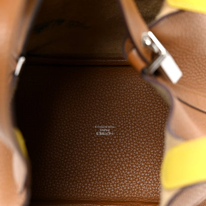 Taurillon Clemence Swift Eclat Picotin L Handbag