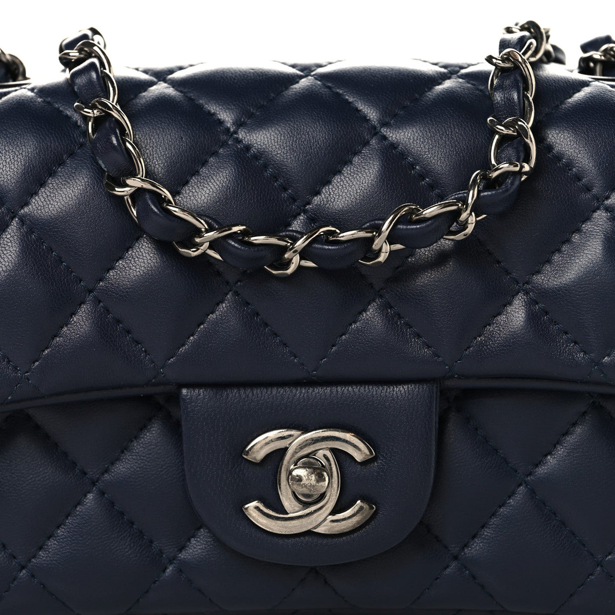 Mini Quilted Lambskin Flap Shoulder Bag - Tan