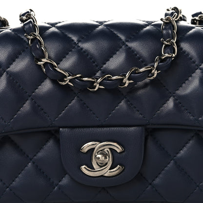 Mini Quilted Lambskin Flap Shoulder Bag - Tan