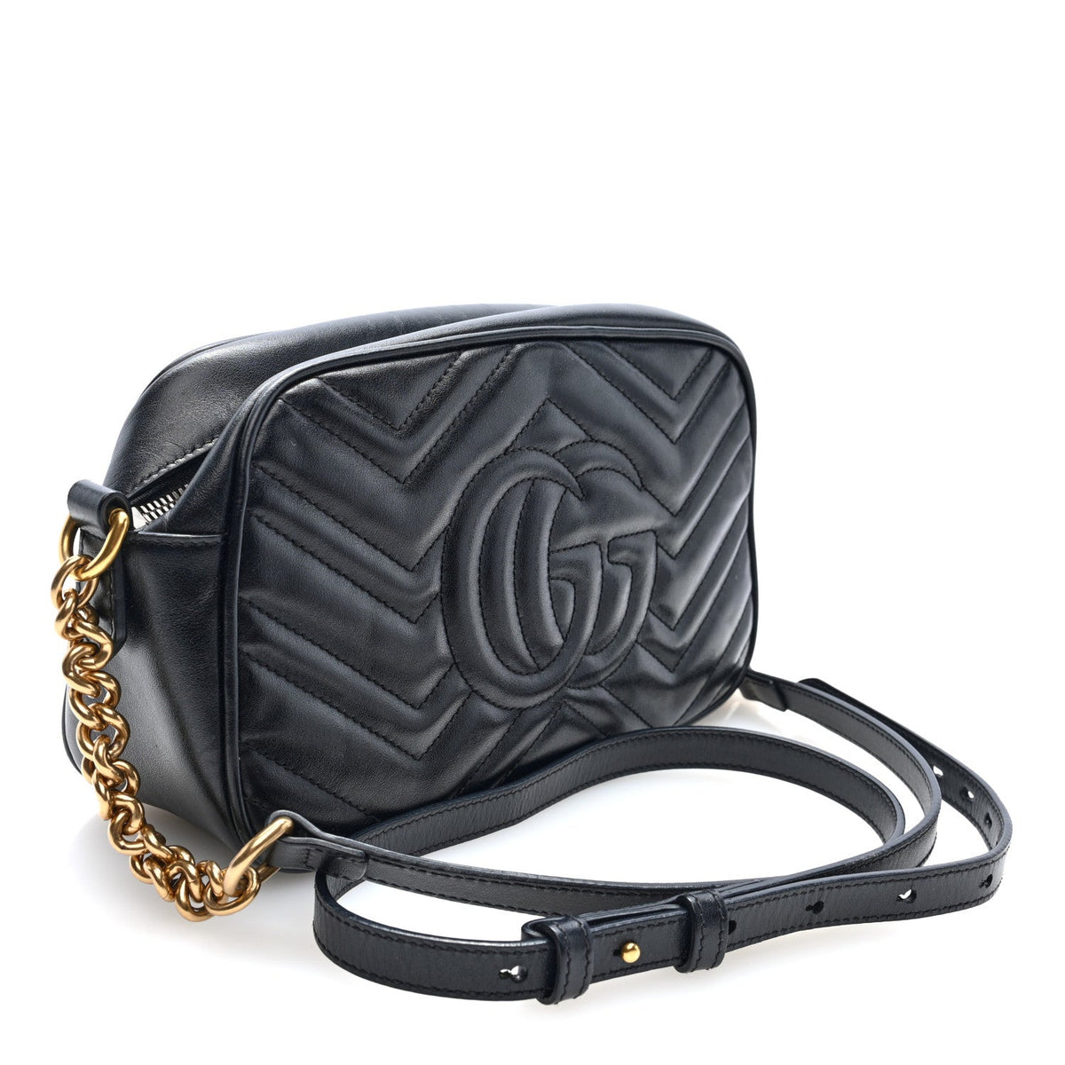 Small Calfskin Shoulder Bag - Black