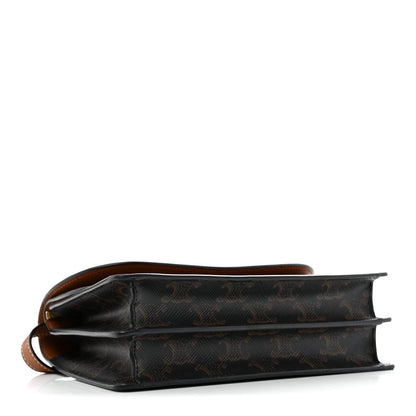Lambskin Canvas Wallet Bag - Tan