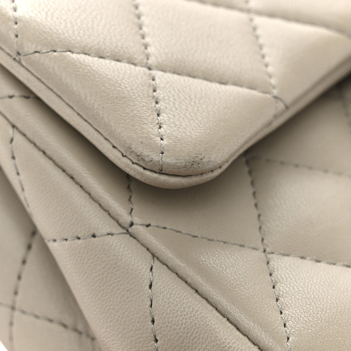 Mini Quilted Lambskin Flap Shoulder Bag - Tan