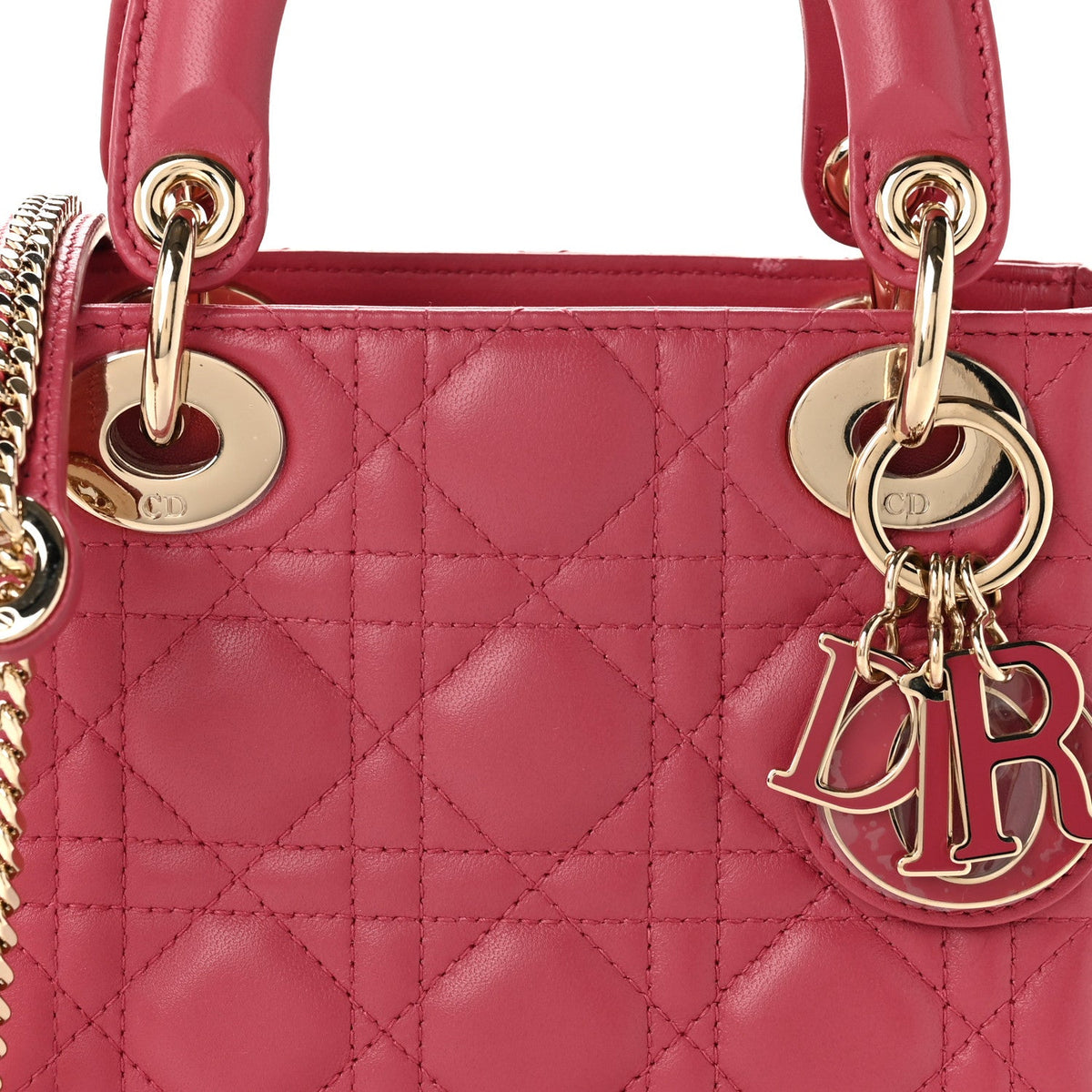 Mini Lambskin Handbag - Pink