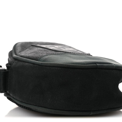 Canvas Nylon Crossbody Bag - Black
